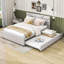 Lit plateforme tapissier avec lit gigogne simple et tête de lit-653591831-653591829