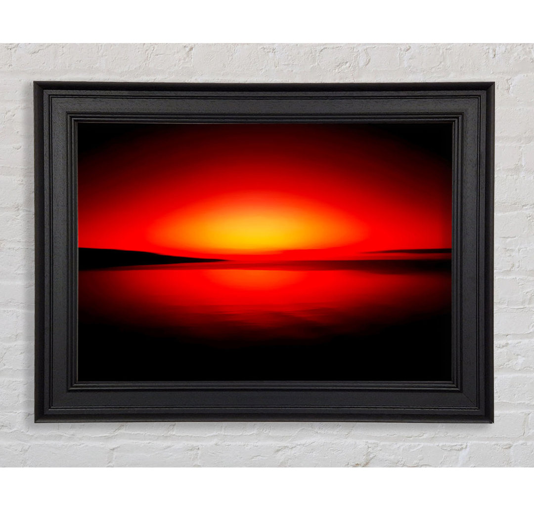 Gerahmtes Leinwandbild Red Horizon