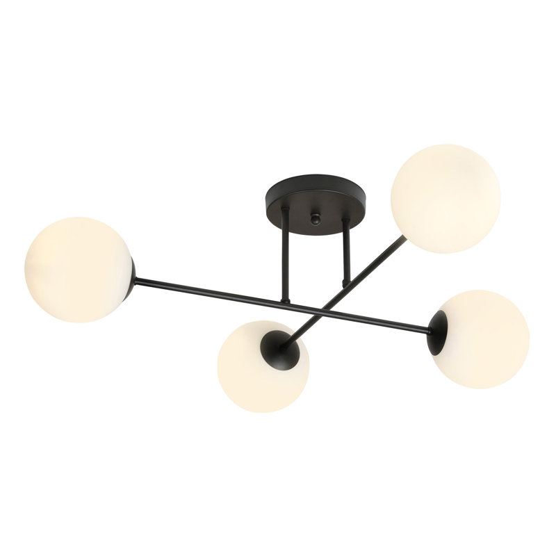 Georgianne 4 - Light Sputnik Chandelier, White