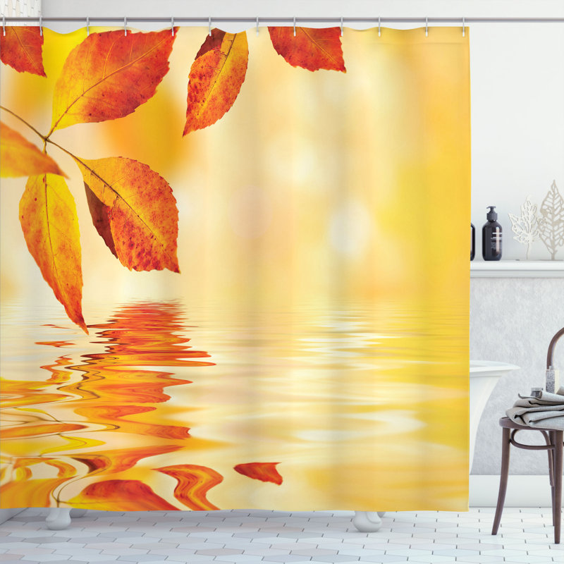 Shower Curtain with Hooks Included, 70" H x 69" W