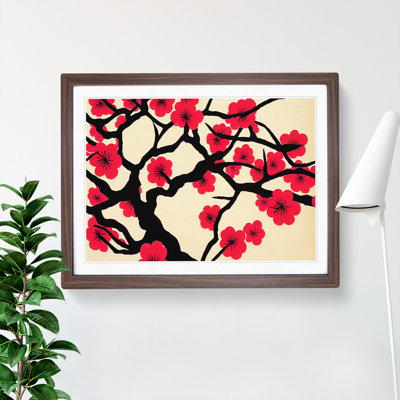 Eye Catching Cherry Blossom Tree Flowers 1 Piece Single Picture Frame Painting