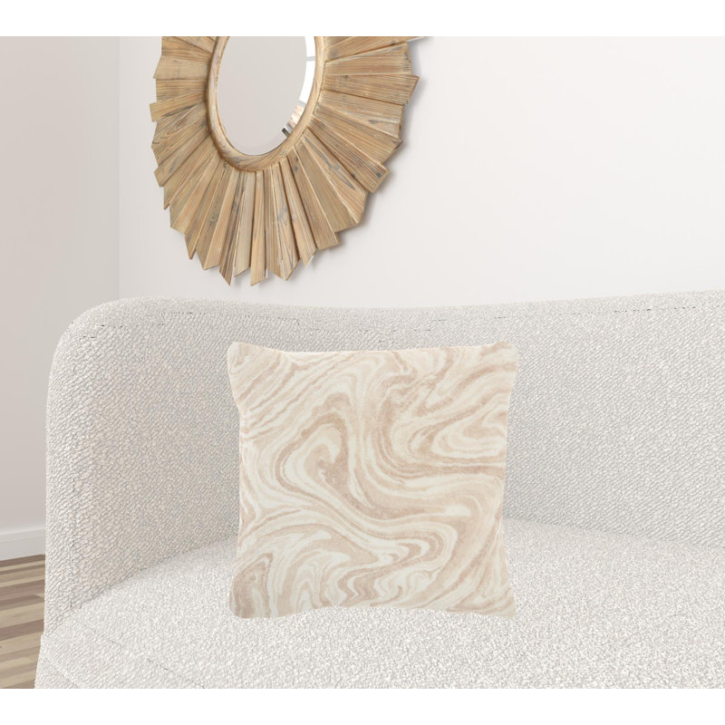 Square Pillow Cover & Insert, Cream