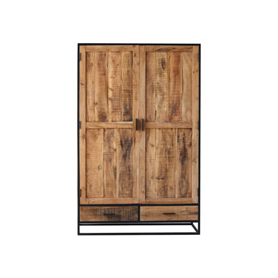 Cumby 2 Door Solid Wood Wardrobe