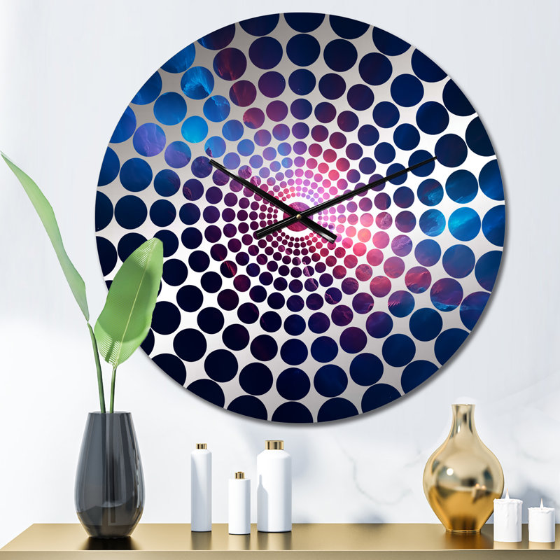 Horloge murale Guyette - Paysages abstraits, Petit
