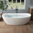 70'' Freestanding Acrylic Tub Deep Soaking Acrylic Bathtub