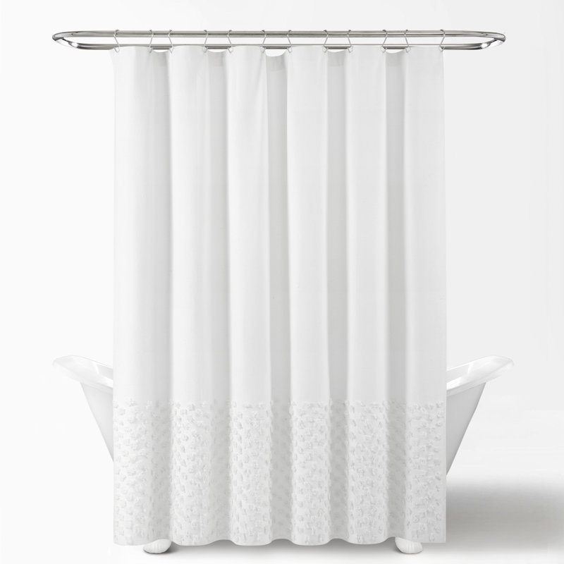 Rideau de douche simple abstrait, Gris clair