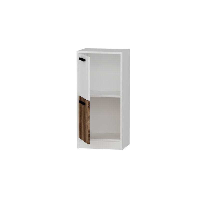 Armoire polyvalente Bianchina, Blanc / Brun