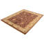 Tapis bourgogne / beige en laine noué à la main Hartwig