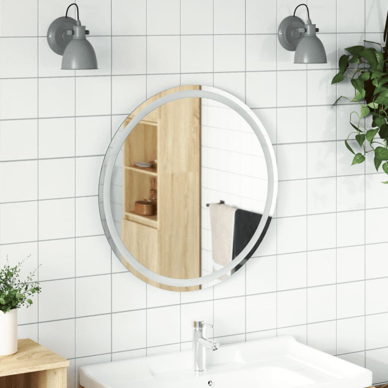 Jamone Round Wall Mirror, 27,6 po x 27,6 po