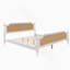 Cadre de lit très grand en rotin de style traditionnel, aucun sommier nécessaire, blanc antique-1034699446-1034699448
