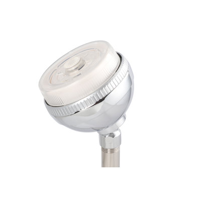 High Pressure Fixed Shower Head 3 Function Massage Showerhead Chrome 6" Face
