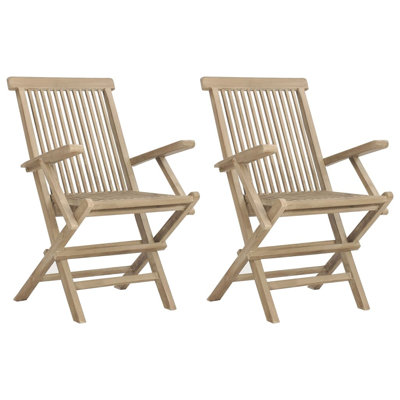Chaise de patio pliante en teck