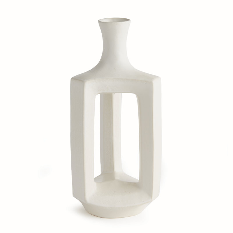 Sonya Handmade Clay Table Vase, 16.5" H x 7.5" W x 6.5" D