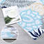 Tapis lavable à motif floral moderne-1441206661