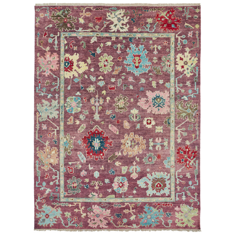 Cicely - Burgundy, Rectangle 9' x 12'