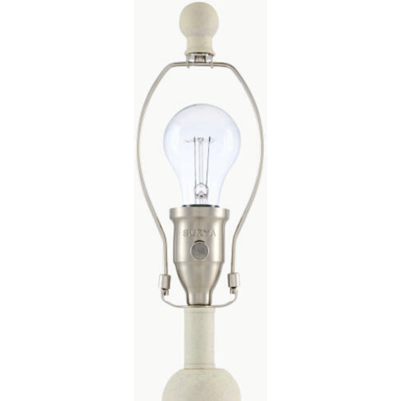 Elaine Table Lamp, Beige, Cream, 27" H x 13" W x 15" D