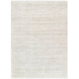 Hand-Knotted Wool/Silk Gray Area Rug