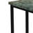 Skyler 18"W Genuine Marble C-Shape Industrial End Table With Metal Frame, Assembled-311684474