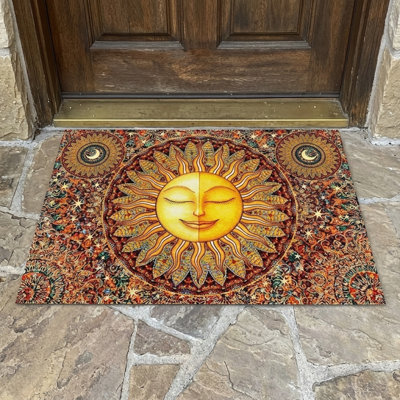 Tapis intérieur / extérieur Sun & Celestial Mandala