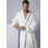 Peignoir turc en coton pour hommes, peignoir kimono en ratine, texturé long, garniture de tissage de riz - capuche