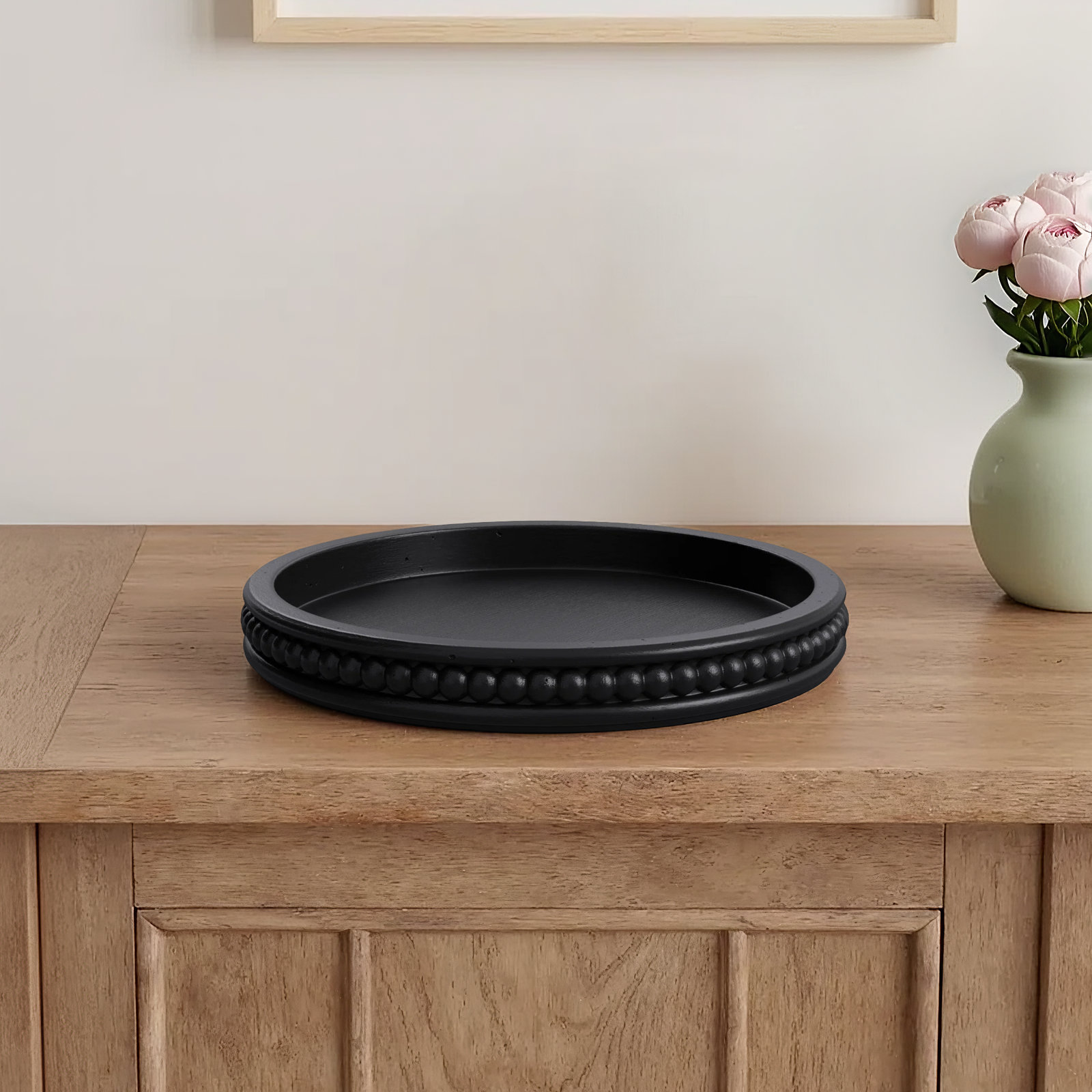 Alberts Wood Tray, Black