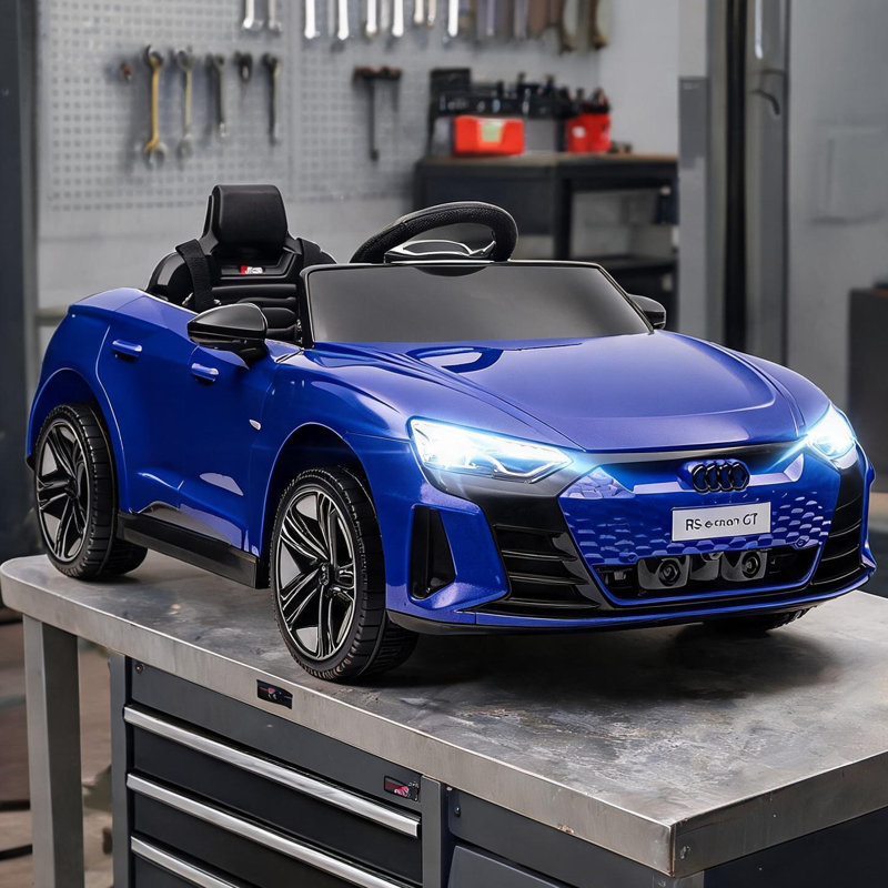 Ride-On Cars avec 40,5 po x 22,8 po x 16,2 po, PP et acier bleu, tout-petits et bleu classique