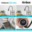 Robinet de cuisine à pont transitionnel et filtre à eau Kraus Allyn-50465762-93762420