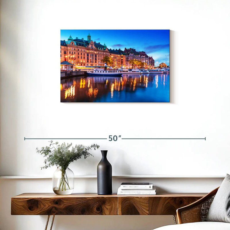 Rorry Evening In Stockholm, 20" H x 30" W