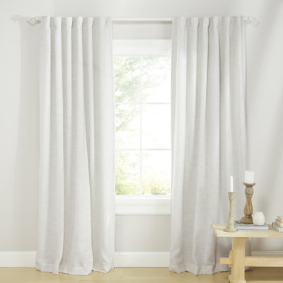 Linen Herringbone Blackout Single Panel