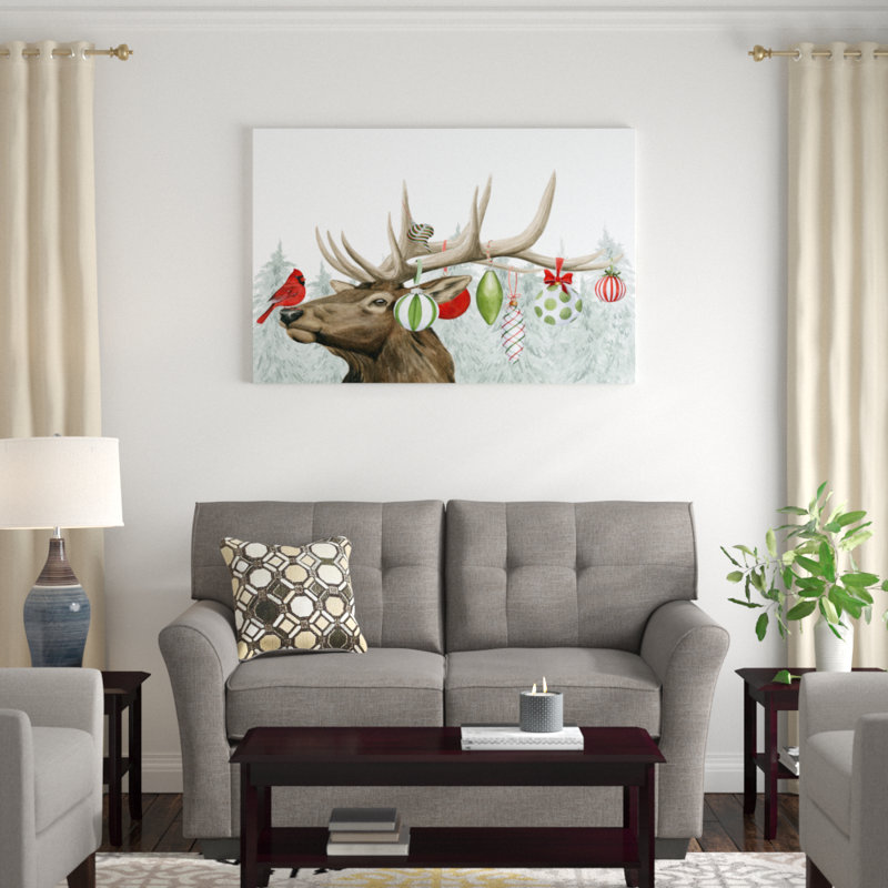 Festive Forest Collection A by Grace Popp - Wrapped Canvas Print, 81cm H x 122cm W  