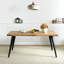 Ensemble de table de salle à manger Shivani Elegant 7 pièces 63 po avec chaises rembourrées pour cuisine-106863527-110438266