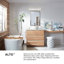 Ensemble de meuble-lavabo à DEL intégré 24 po Alto, noir
