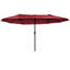 Parasol de terrasse extérieur avec mécanisme d'inclinaison