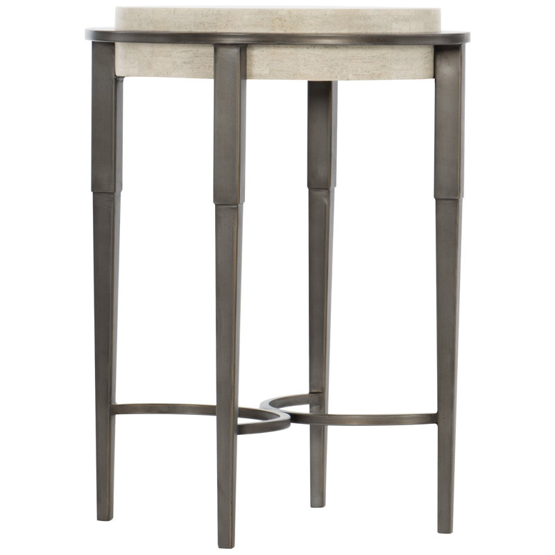 Barclay Stone End Table, 24.13'' H x 18'' W x 18'' D