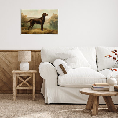 Chocolate Brown Labrador Wall Plaque, design by Petal Prints Design