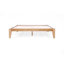 Cadre de lit double Carruthers - Lit plateforme en bois massif - Cadre de lit à menuiserie japonaise - Support à lattes de bois - Aucun sommier nécessaire - Assemblage facile - Style minimaliste et moderne (chêne clair, double)-114246965-122289694