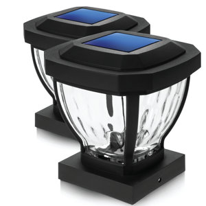 Decorative Solar Powered LED Fence Post Cap Pack
