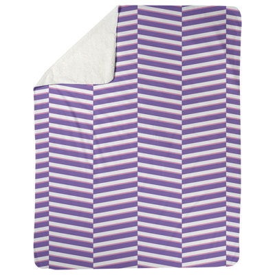 Couverture polaire rayures fracture