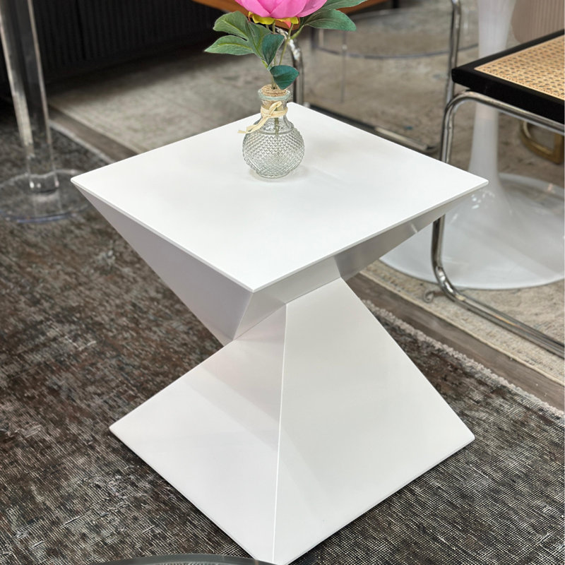 Table d'appoint Rha, Blanc