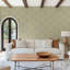 Wandervine - Raw Linen Botanical Wallpaper