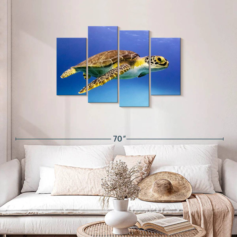 Brampt Young Hawksbill Turtle, 27"H x 43"W