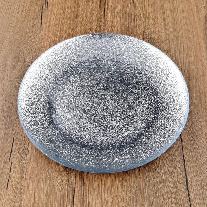 Aura 8.25" Salad or Dessert Plate, Silver