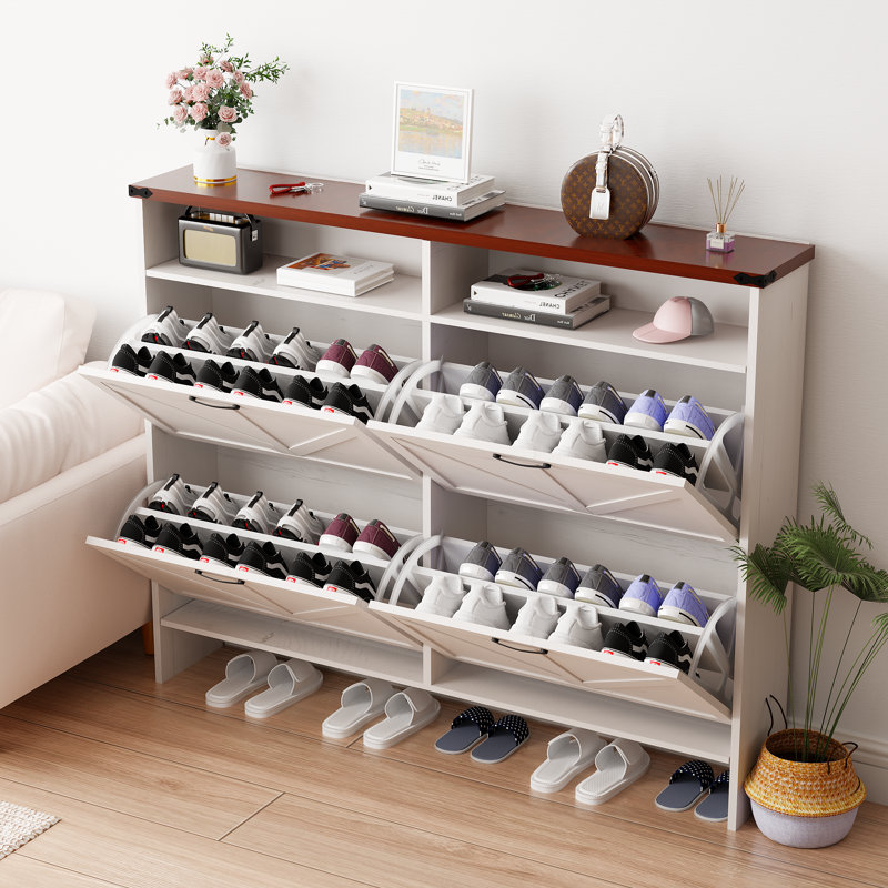 32 Pair Stackable Shoe Storage Cabinet