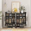 Armoire à chaussures avec 4 portes et tablettes réglables