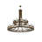 Arion 24 - Light Dimmable Wagon Wheel Chandelier