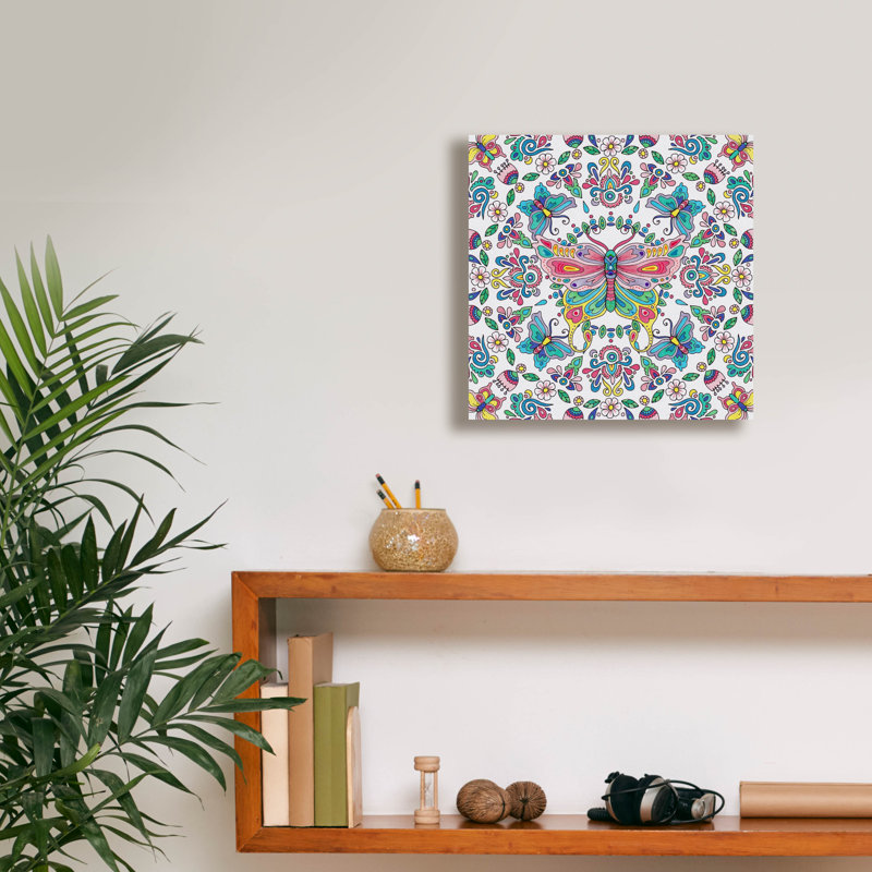 «Winged Things 1» par Hello Angel, art mural sur toile, H 12 po x l 12 po x P 0,75 po