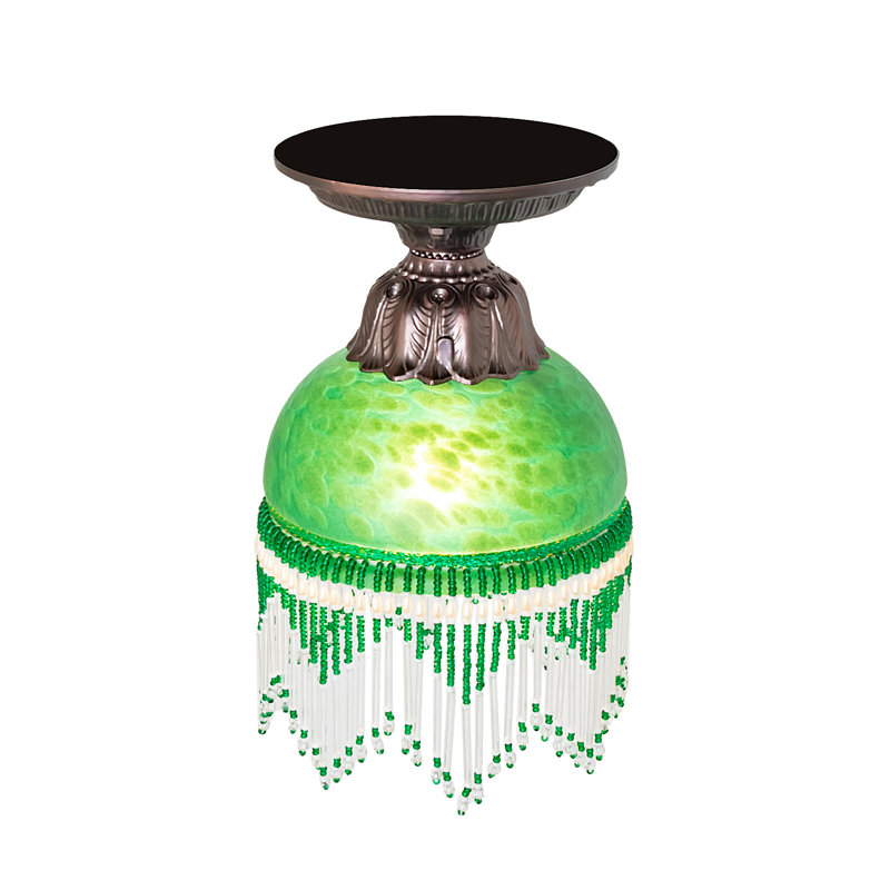 1 - Light Flush Mount, Green