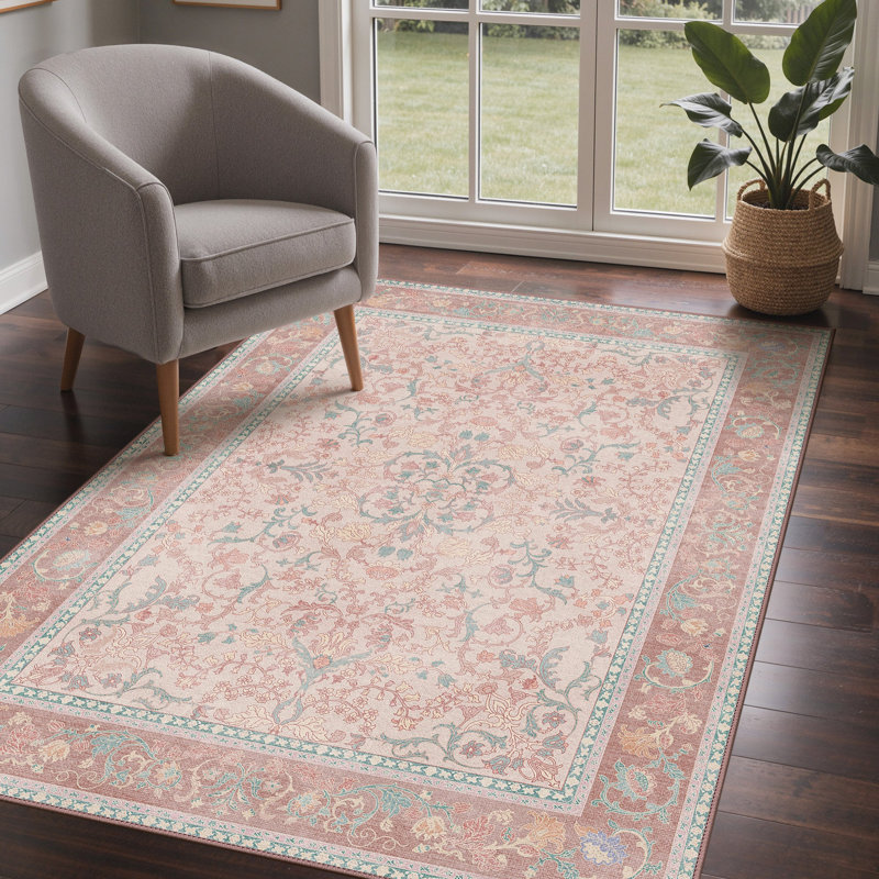 Floral Area Rug, Rectangle 120 x 170 cm