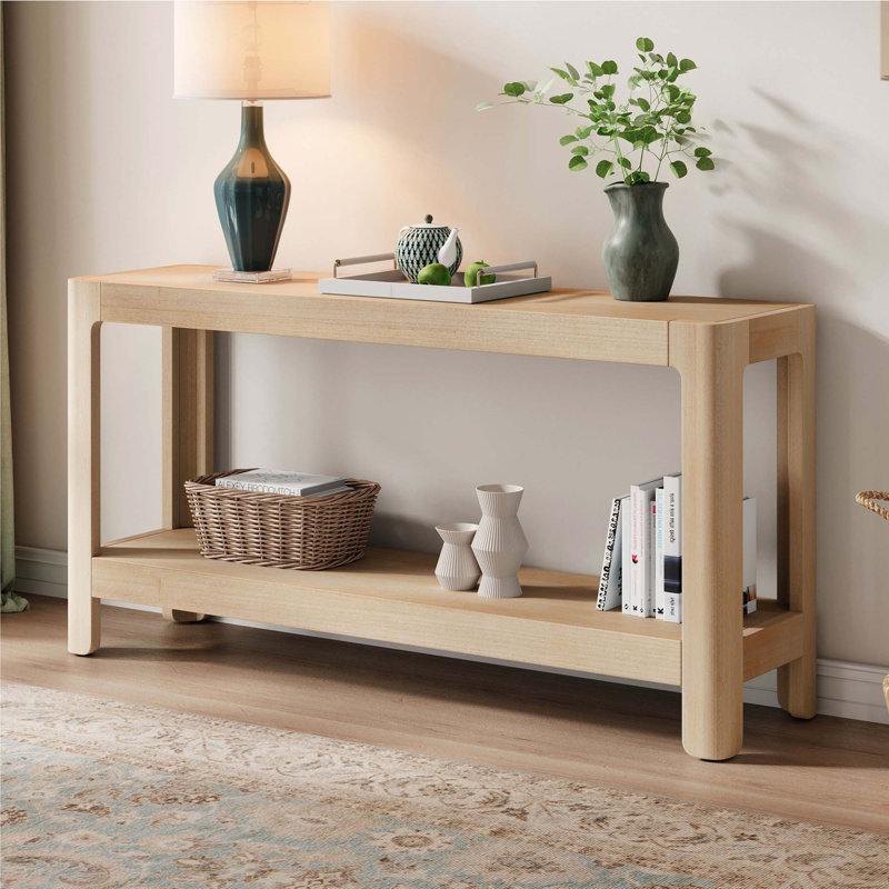 Console Mirod Modern Farmhouse, Naturel
