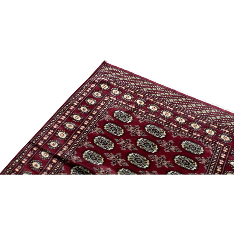 Tapis rouge noué à la main de haute qualité